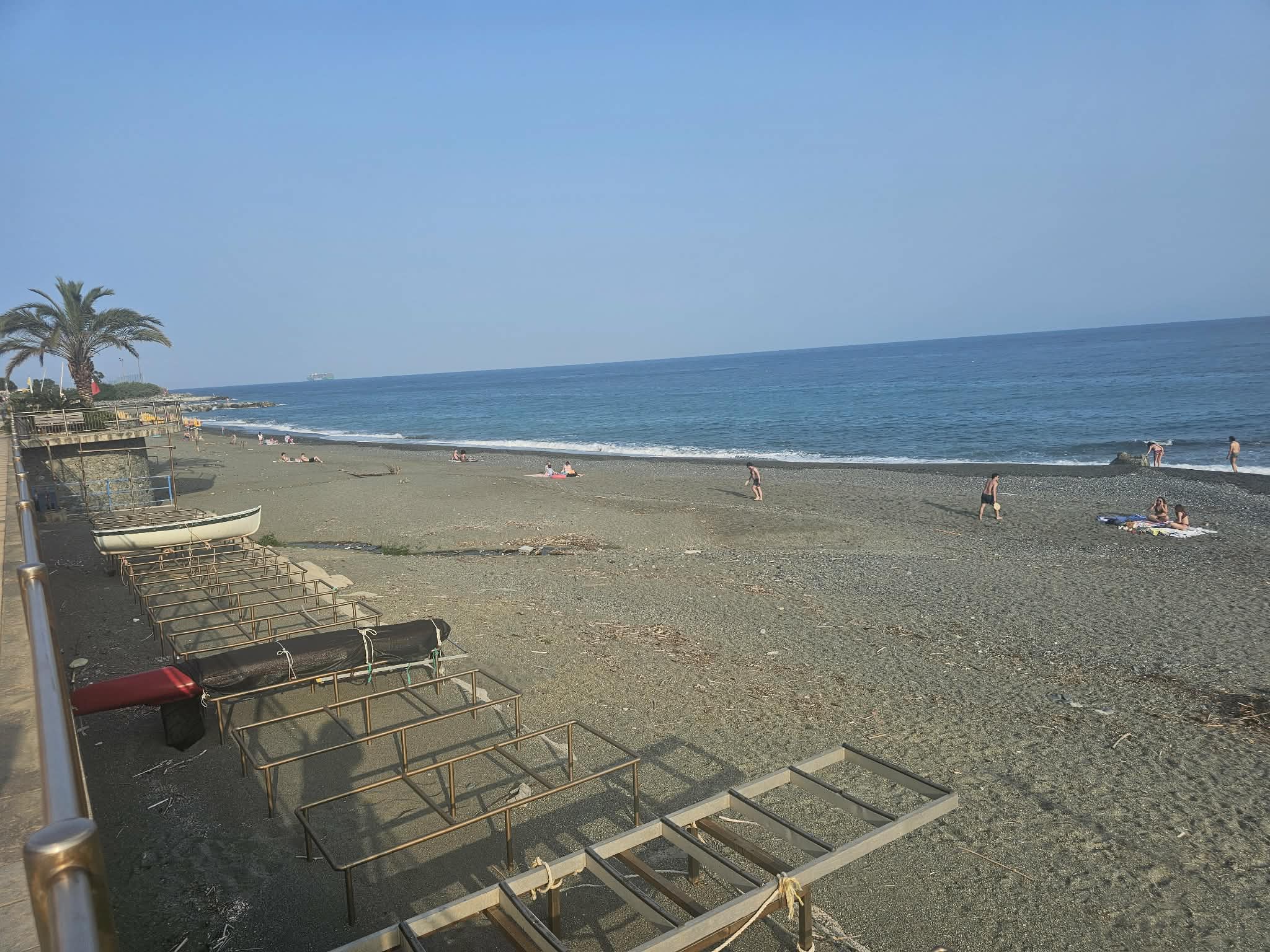 Ligurian Beach at Dawn – Fine Art Print | Italian Riviera Coastal Art